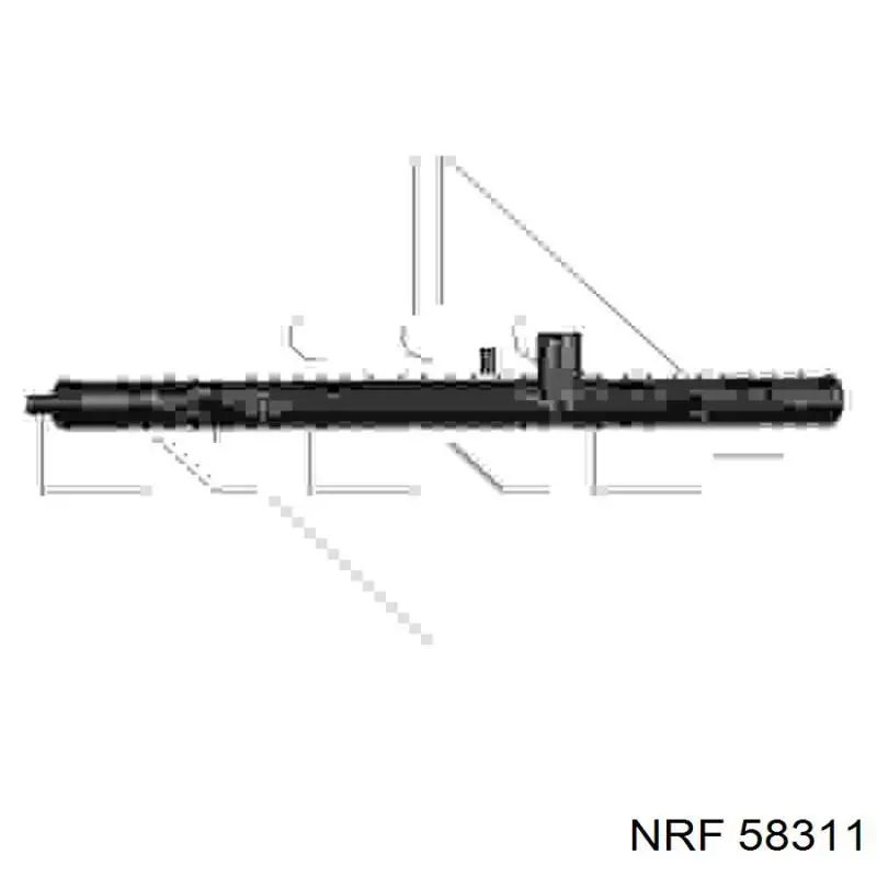Радіатор охолодження NRF 58311