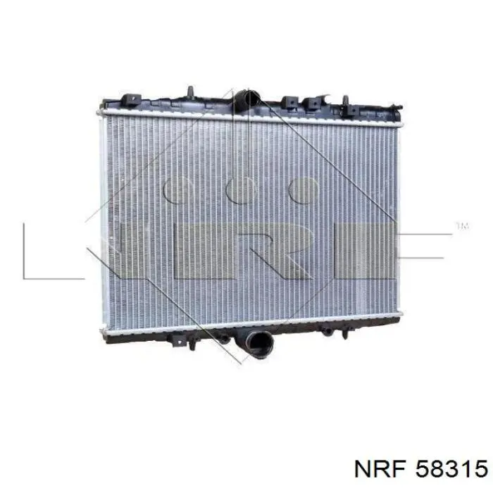 58315 NRF Радіатор охолодження двигуна
