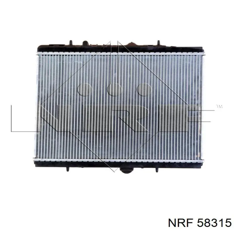 58315 NRF радіатор охолодження двигуна