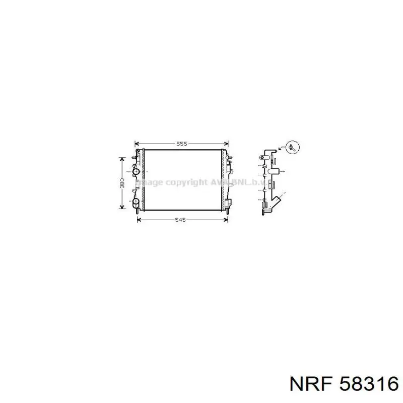Радіатор охолодження Renault (RVI) 8660003481