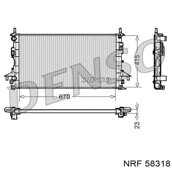 Купити 8200008764B Renault (RVI) Радіатор двигуна