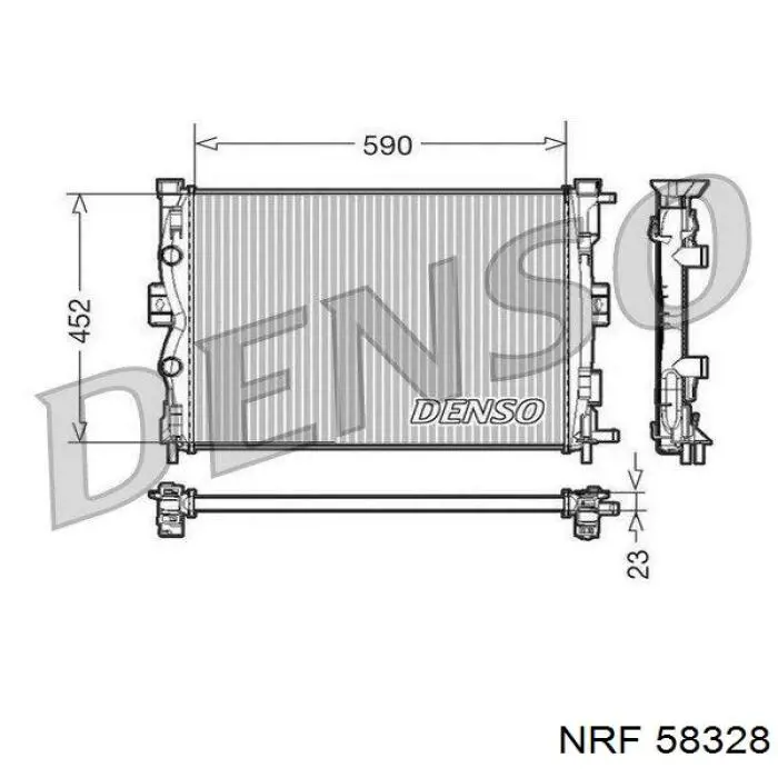 Купити 8200115541D Renault (RVI) Радіатор двигуна