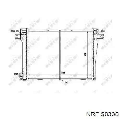 Радіатор основний NRF 58338 ціна, від 182.55 USD