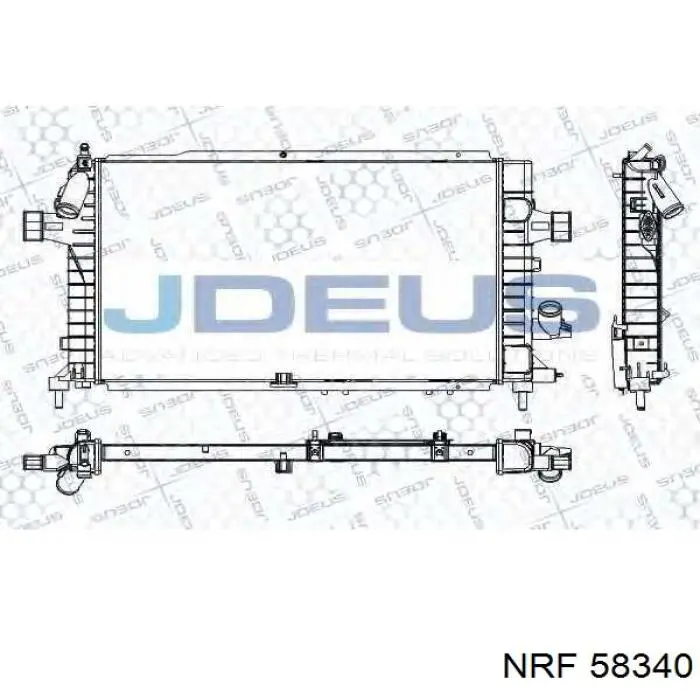 Радіатор основний NRF 58340 ціна, від 41.38 USD