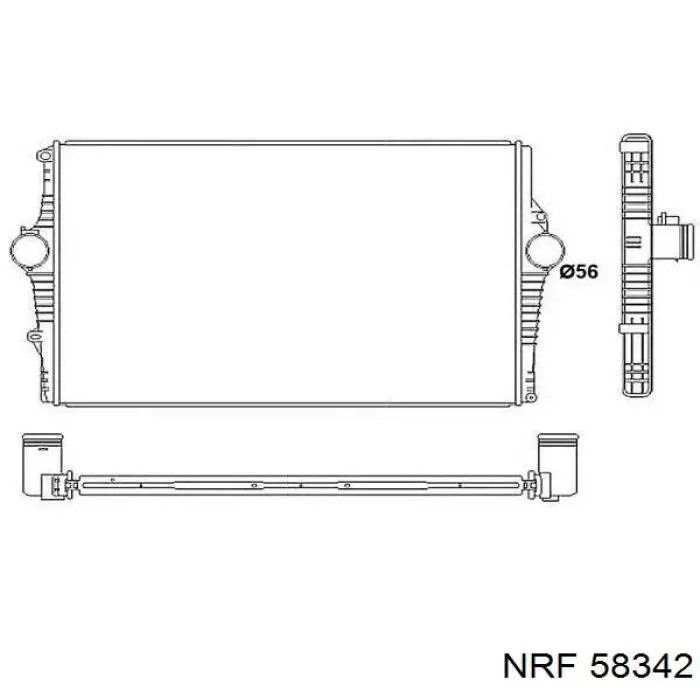 Купити 58342 NRF Радіатор двигуна
