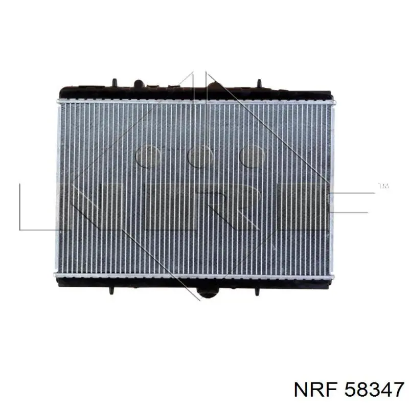 58347 NRF радіатор охолодження двигуна