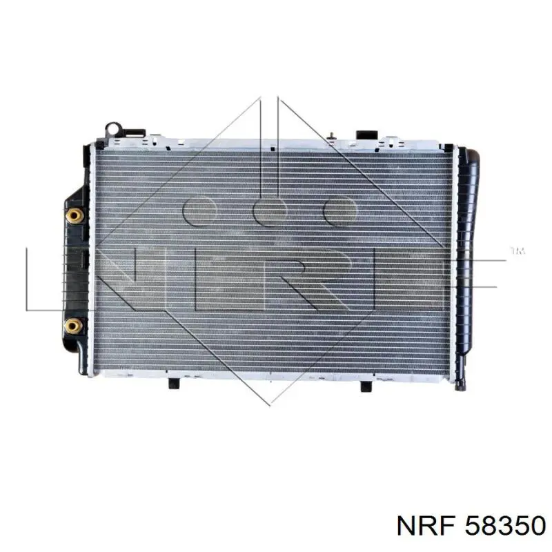 58350 NRF радіатор охолодження двигуна