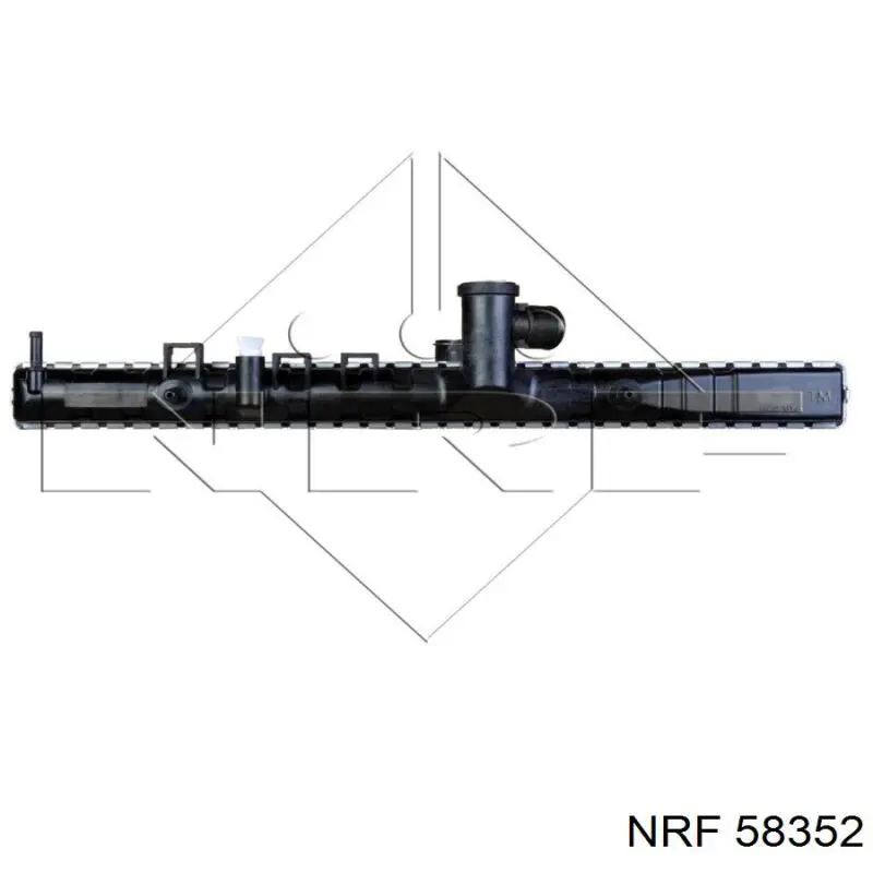 58352 NRF радіатор охолодження двигуна