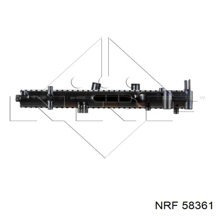 58361 NRF Радіатор охолодження двигуна