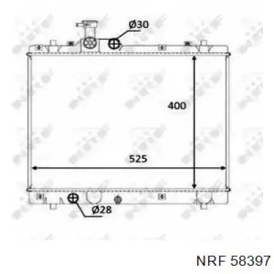 Купити FP68A815NS Nissens Радіатор двигуна