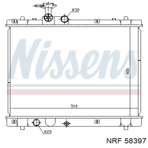 Радіатор FP68A815NS Nissens