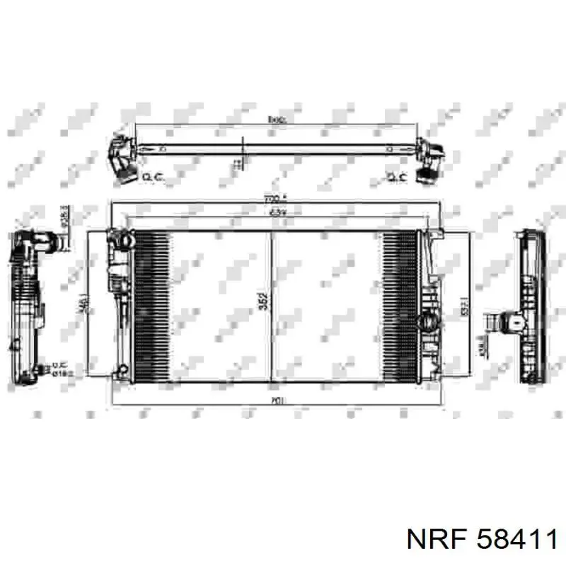 Купити RA60815 Signeda Радіатор двигуна