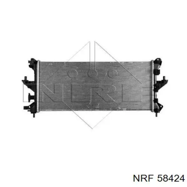 58424 NRF радіатор охолодження двигуна