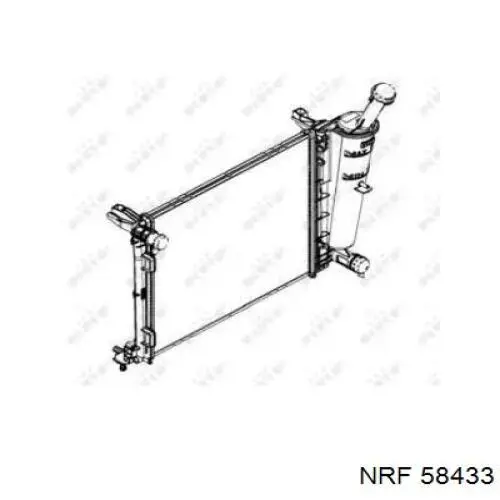 Купити 58433 NRF Радіатор двигуна