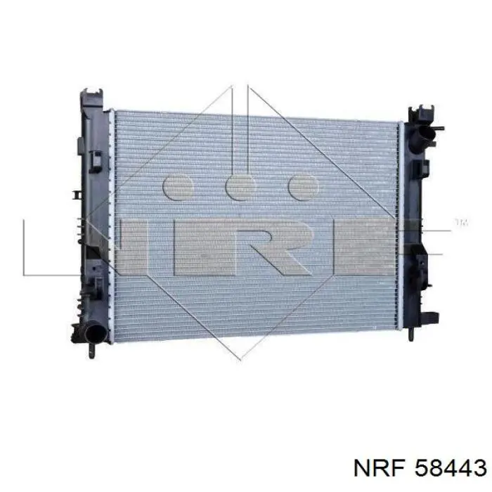 58443 NRF радіатор охолодження двигуна