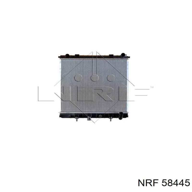 58445 NRF Радіатор охолодження двигуна