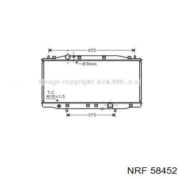 Купити D74023TT Thermotec Радіатор двигуна