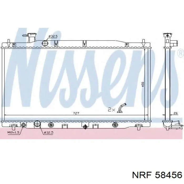 Радіатор 58456 NRF
