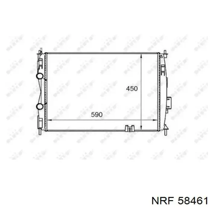 Радіатор основний NRF 58461 ціна, від 157.49 USD
