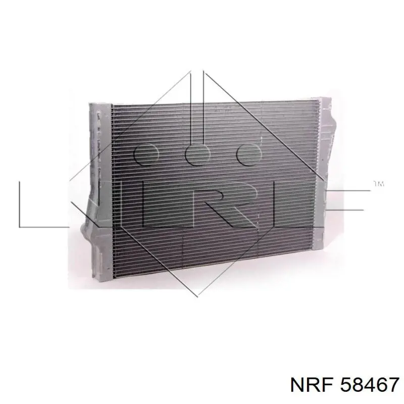 58467 NRF радіатор охолодження двигуна