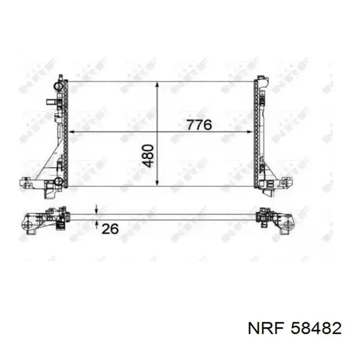 Купити 214004474R Renault (RVI) Радіатор двигуна