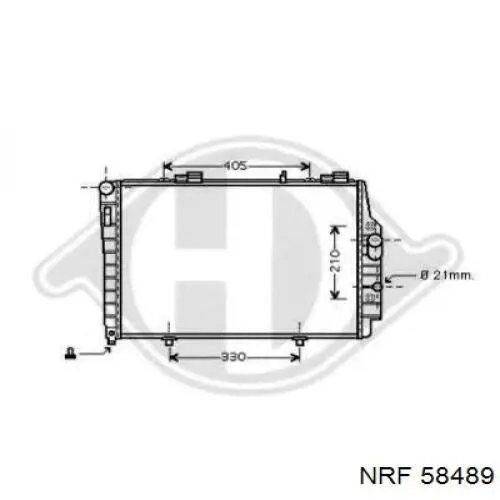 Радіатор 58489 NRF