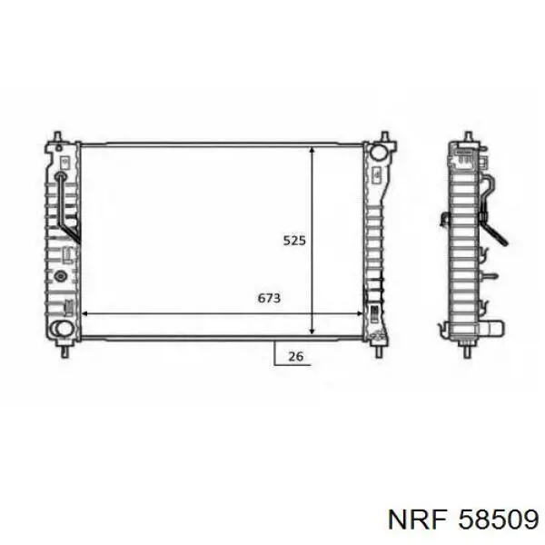 Радіатор основний Koyorad PL313203 ціна, від 153.89 USD