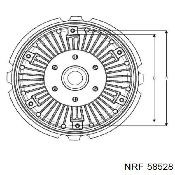 Радіатор основний NRF 58528 ціна, від 42.01 USD