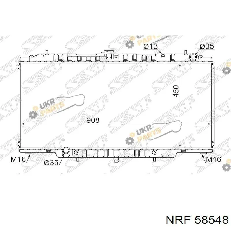 Радіатор 58548 NRF
