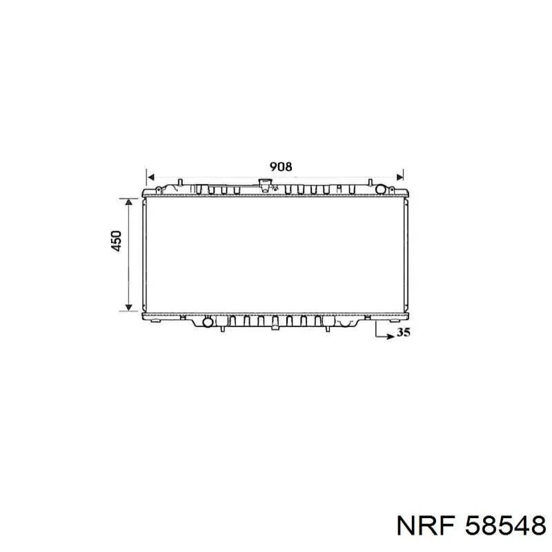 Купити 58548 NRF Радіатор двигуна