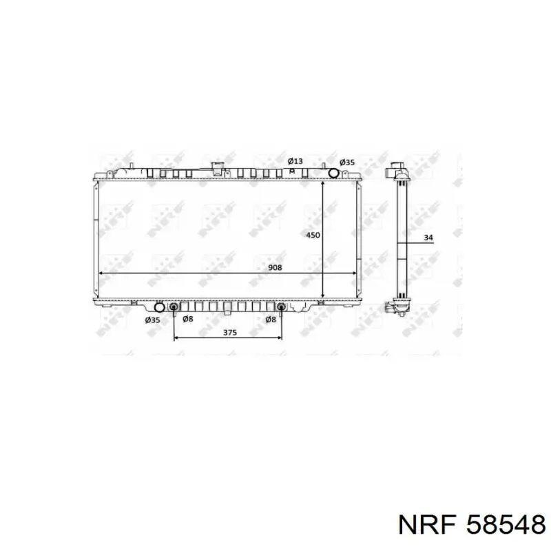Радіатор 21460VB301 Nissan/Infiniti