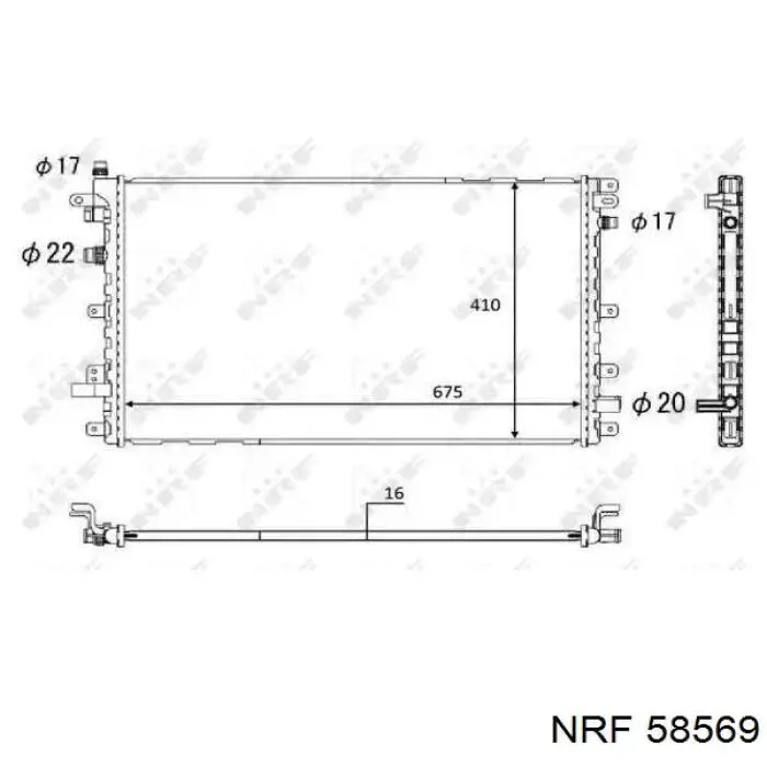 Купити OL2653 AVA Радіатор двигуна