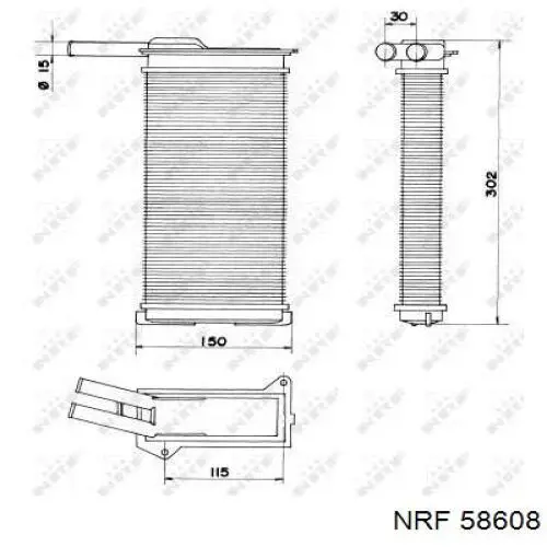 FP28N21 FPS радіатор пічки (обігрівача)