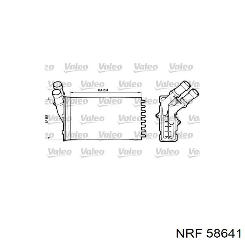 58641 NRF радіатор пічки (обігрівача)