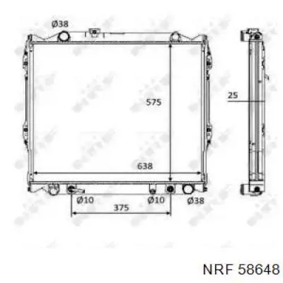 Радіатор основний NRF 58648 ціна, від 169.55 USD