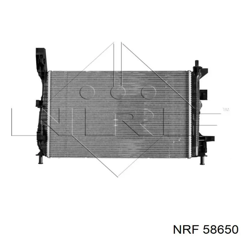 58650 NRF радіатор охолодження двигуна
