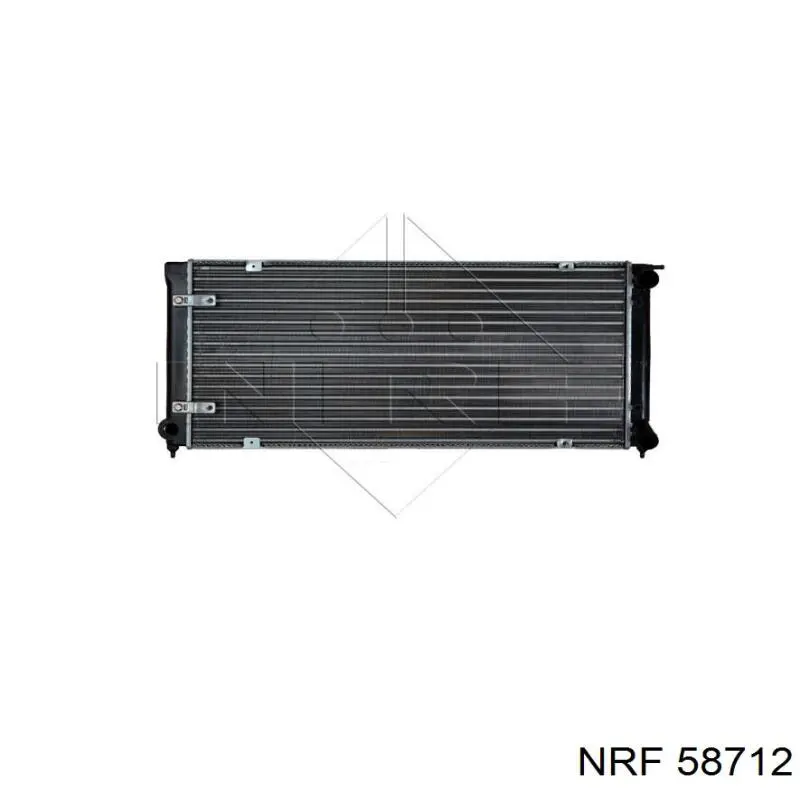 58712 NRF радіатор охолодження двигуна