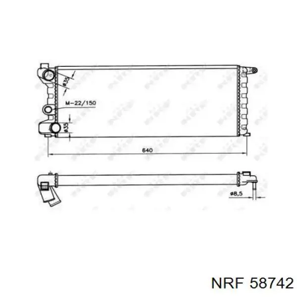 Радіатор 62312 Nissens