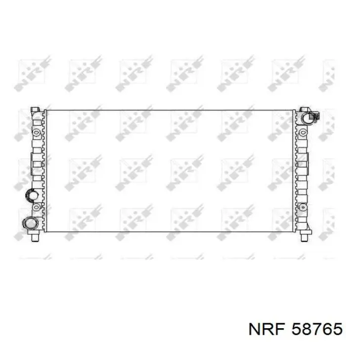 Купити 58765 NRF Радіатор двигуна
