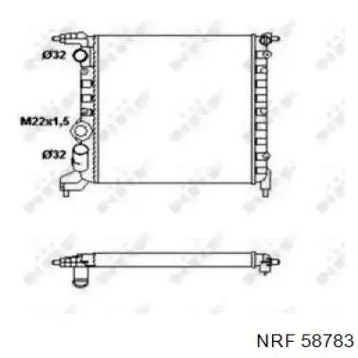 Радіатор основний NRF 58783 ціна, від 33.22 USD