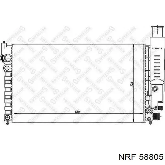 Радіатор основний NRF 58805 ціна, від 65.54 USD