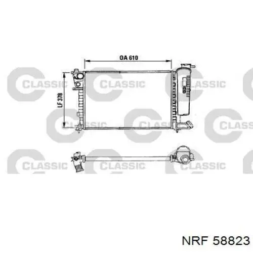 Радіатор 58823 NRF