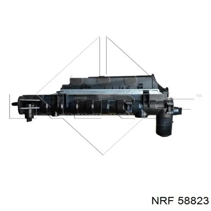 58823 NRF Радіатор охолодження двигуна