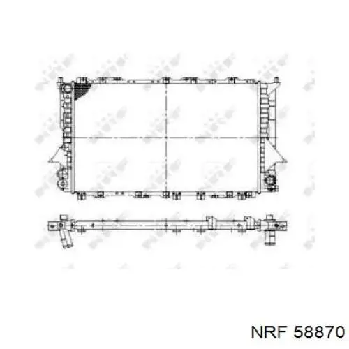 Радіатор 58870 NRF