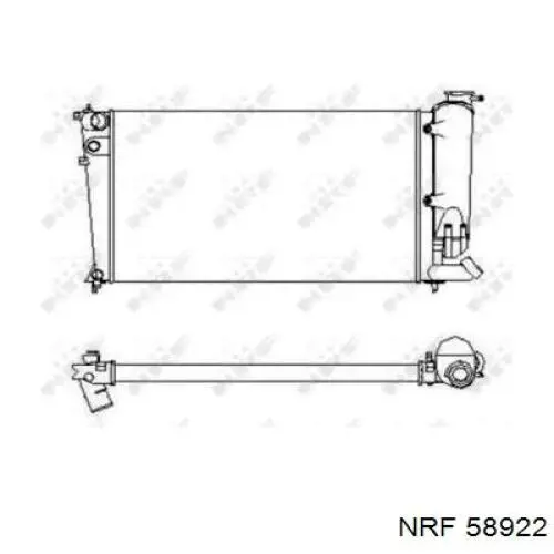 Радіатор 58233 NRF