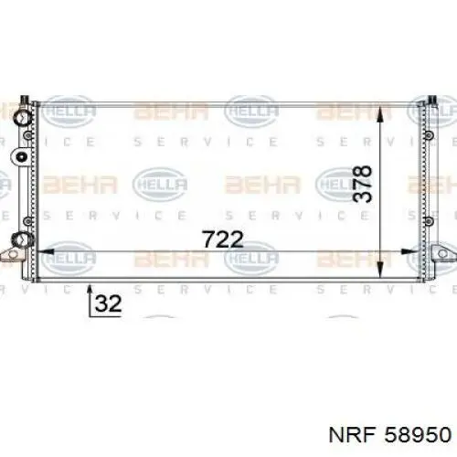 Радіатор основний NRF 58950 ціна, від 53.98 USD