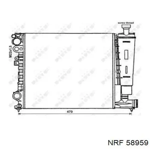 Радіатор охолодження NRF 58959