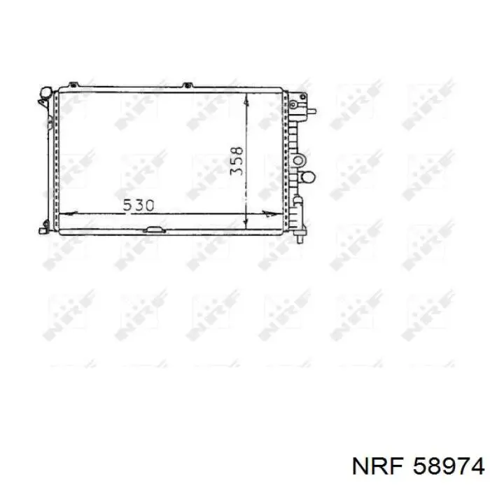 Радіатор охолодження NRF 58974