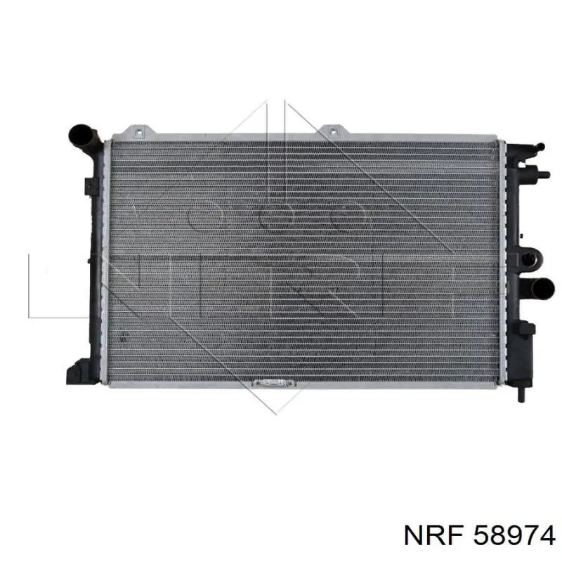 58974 NRF радіатор охолодження двигуна