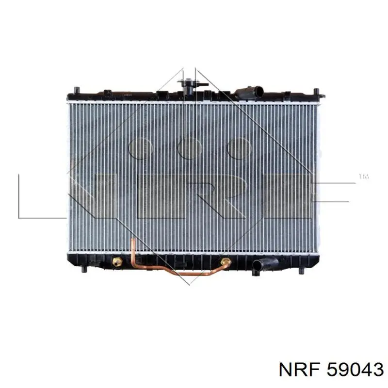 Радіатор 59043 NRF